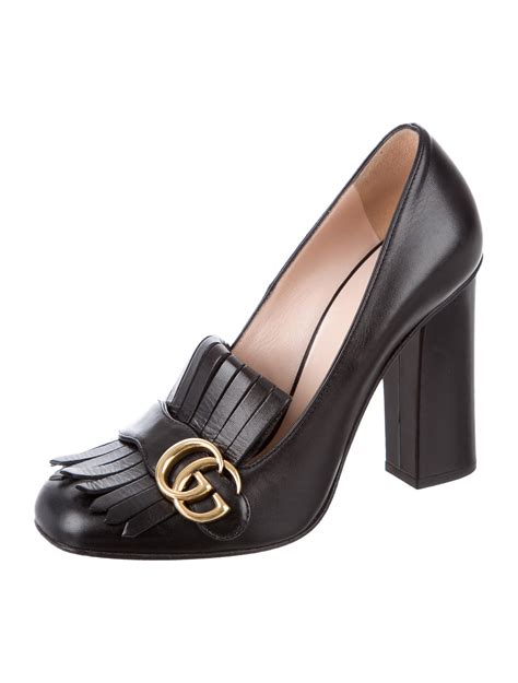 gucci marmont shoes black